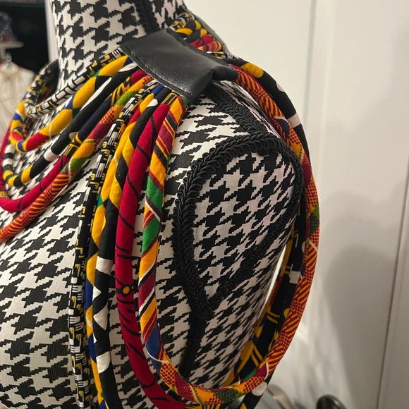 Cloth & Cord; Women’s off shoulder corded top African Necklace - Picture 5 of 5
